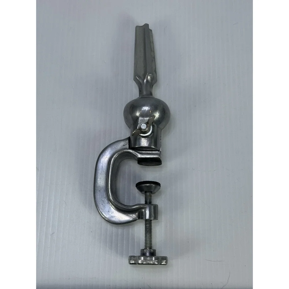 Vintage Wig Block‎ Holder Cast Aluminum Metal Table Mount C Clamp